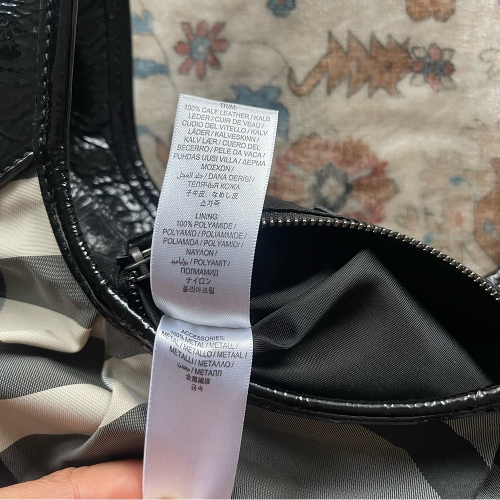 Burberry Black and Gray Plaid Shoulder Bag - Picture 12 of 15
